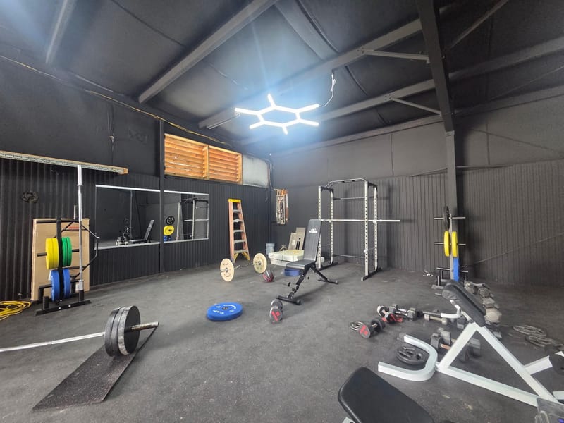 Indoor turf field at Iron Diamond Training Facility